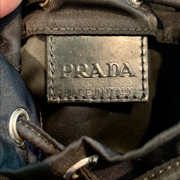 100% Authentic PRADA Tessuto Drawstring Pouch Bag - Picture 4 of 11